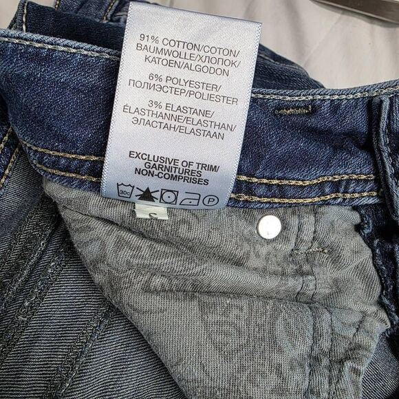 Silver Jeans Aiko Mid Capri W29/L22 Dark Wash Stretch - Picture 8 of 9